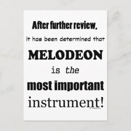 Melodeon wichtigstes Instrument Postkarte