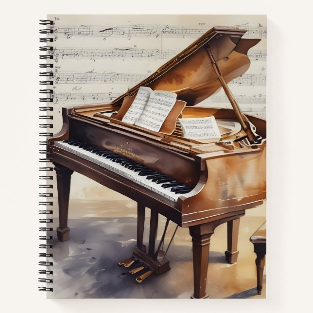 Melodías en el Pentagrama Notizbuch (Vorderseite)