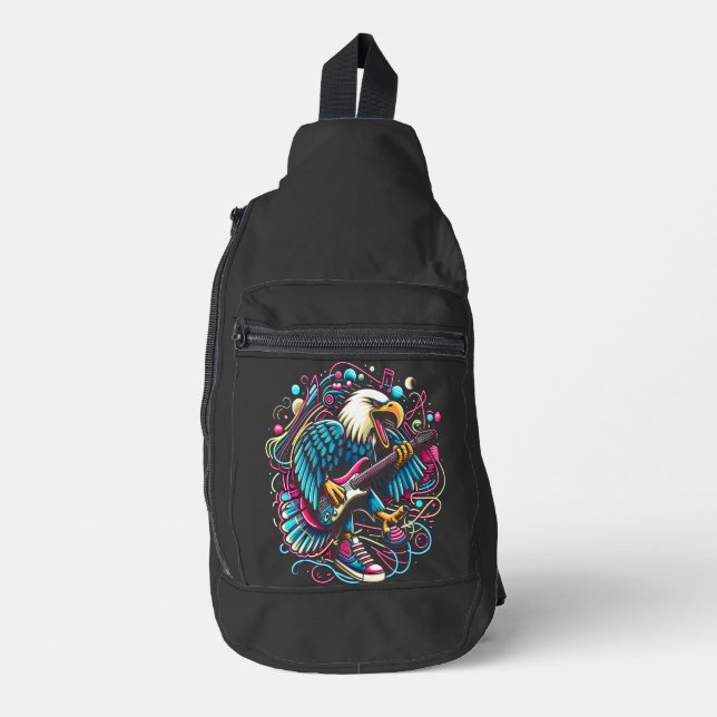 Melodic Eagle Serenade Crossbody Bag (Vorderseite)