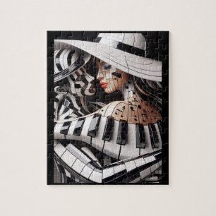 "Melodic Embrace: Eine Symphonie von Liebe Puzzle" Puzzle