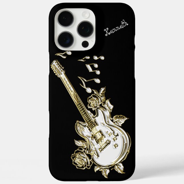 Melodic Guitar Vibes in Gold Case-Mate iPhone Hülle (Rückseite)