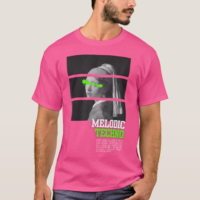 Melodic Techno Edm House Dj Raver T-Shirt (Vorderseite)