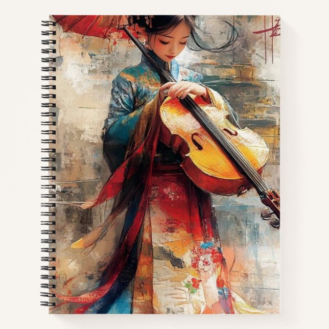 Melodie der Tradition: Die Harmonie von Kunst und  Notizbuch (Vorderseite)