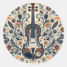Melodie-Sticker für den Nationalen Violintag mit F