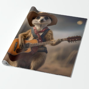 Melodien der Savanna A Meerkat Guitar Serenade, Geschenkpapier