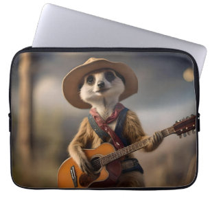 Melodien der Savanna A Meerkat Guitar Serenade, Laptopschutzhülle