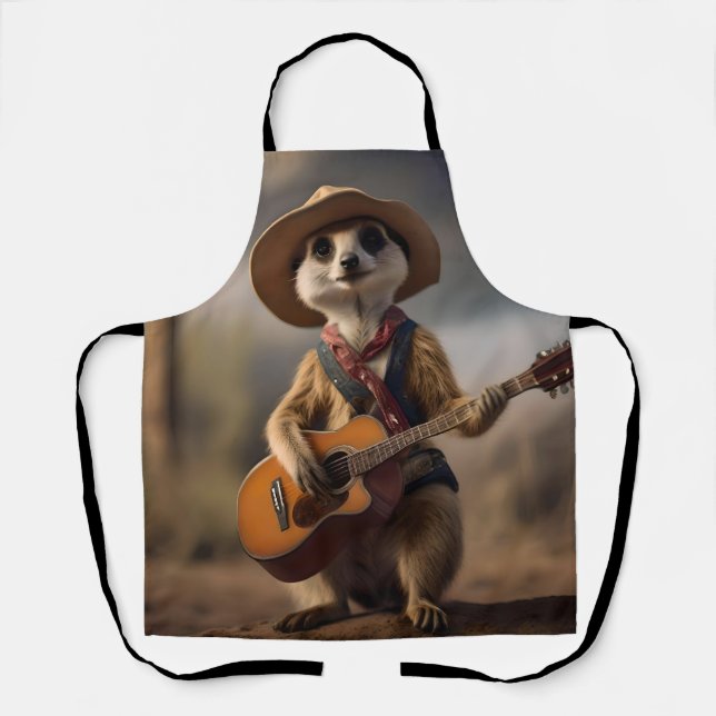 Melodien der Savanna A Meerkat Guitar Serenade, Schürze (Vorderseite)