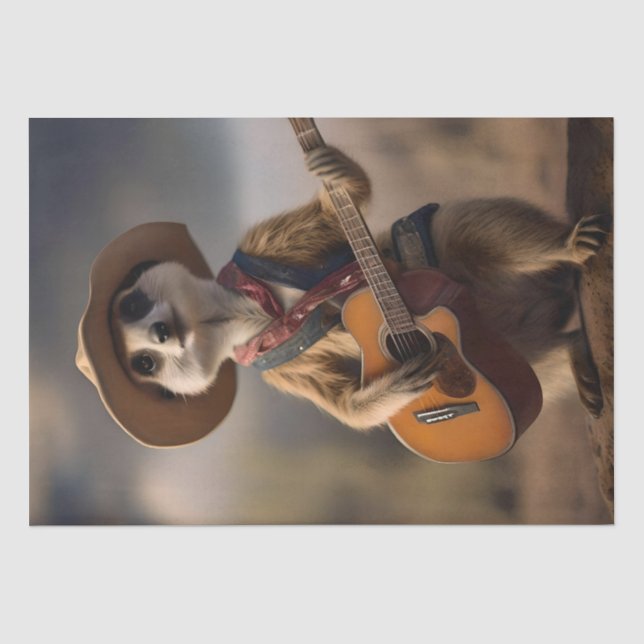 Melodien der Savanna A Meerkat Guitar Serenade, Seidenpapier (Vorderseite)