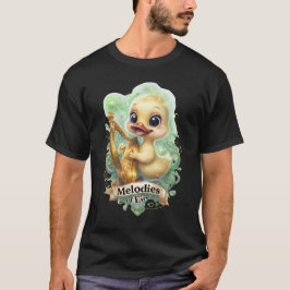 Melodien of the Éire" Kawaii Duck spielt Harp T T-Shirt