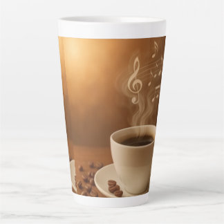 "Melodies in Steam: Musical Coffee Cup Art Mug" Milchtasse