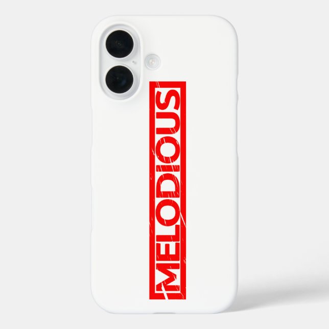 Melodiöse Briefmarke Case-Mate iPhone Hülle (Rückseite)