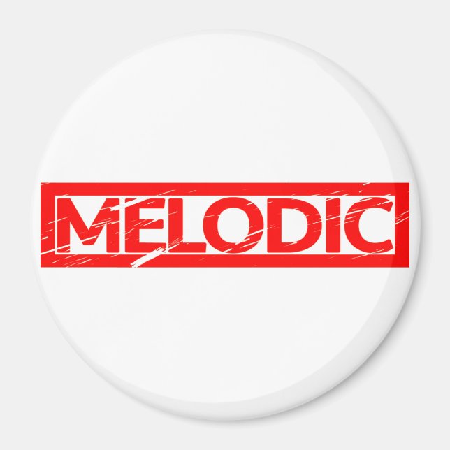 Melodische Briefmarke Magnet (Vorne)
