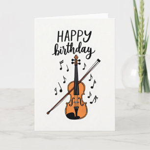 Melodische Geburtstagsinstrumentenkarte Karte