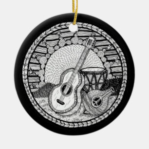 Melodische Verzauberungs-Verzierung Keramikornament