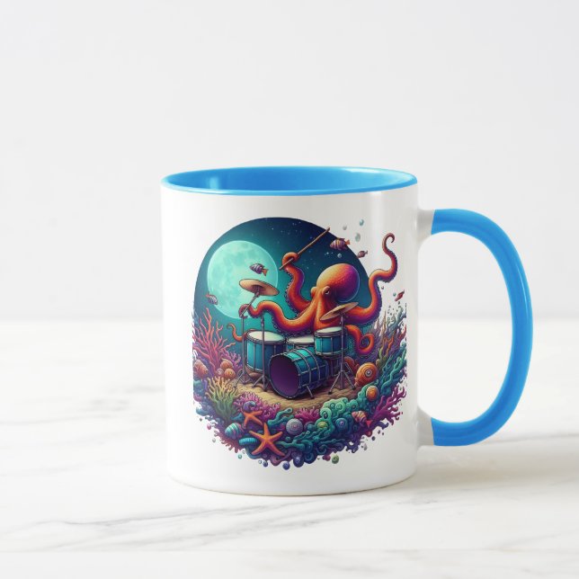 Melodischer Oktopus: Drumming in den Tiefen Tasse (Rechts)