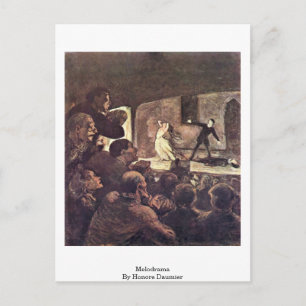 Melodrama von Honore Daumier Postkarte