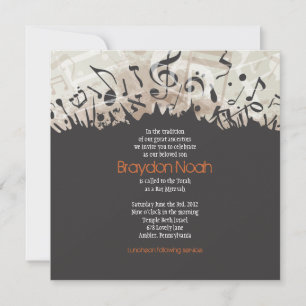 MELODY der TORAH Bar Bat Mitzvah Einladung