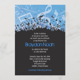 MELODY der TORAH Bar Bat Mitzvah Einladung