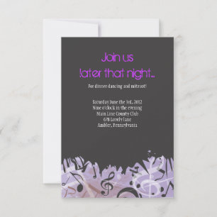 MELODY der TORAH Bar Bat Mitzvah Party Card Einladung