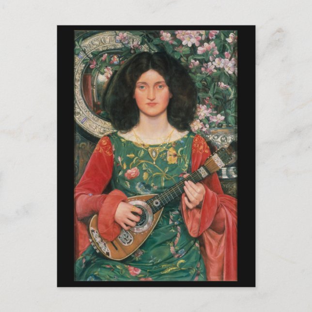 Melody (Musica), c. 1895/1897, eingereicht von Kat Postkarte (Vorderseite)