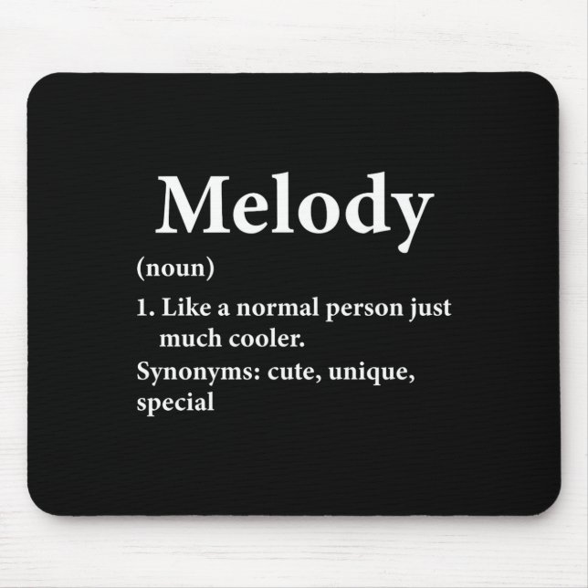 Melody Name Definition  Mousepad (Vorne)