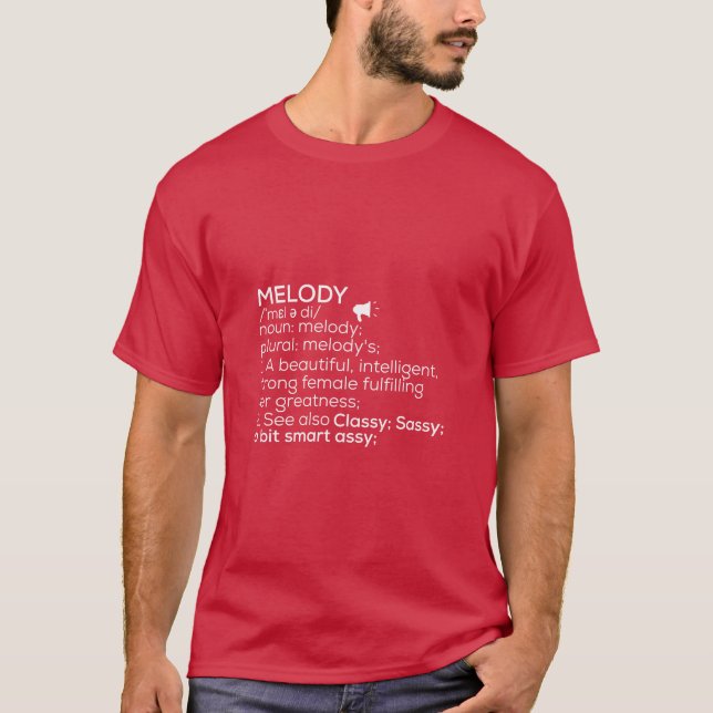 Melody Name Melody Definition Melody Name m T-Shirt (Vorderseite)