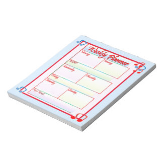 Melody Weekly Planner Notepad Notizblock