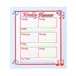 Melody Weekly Planner Notepad Notizblock