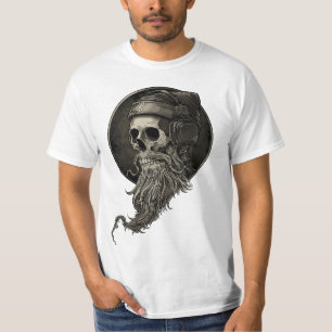 Melomaniac Bartded Skull NeuHalloween 2023 T-Shirt