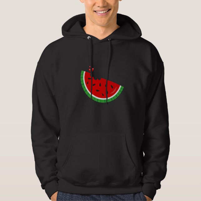 Melon Bite Summer Watermelon Fruit Melon Seed Bite Hoodie (Vorderseite)
