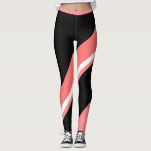 Melon Black Color Block Frauenfarben Leggings