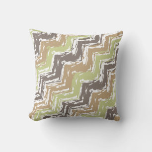 Melon Brandy Scribble ZigZag Muster Kissen