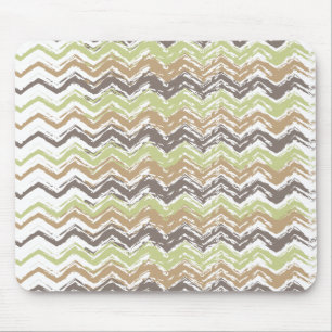 Melon Brandy Scribble ZigZag Muster Mousepad