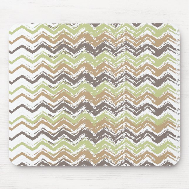 Melon Brandy Scribble ZigZag Muster Mousepad (Vorne)