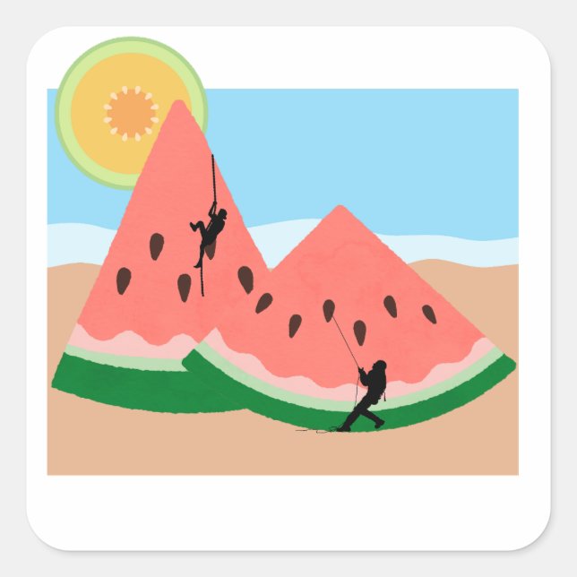 Melon Climber Niedlich Stickers (Vorderseite)