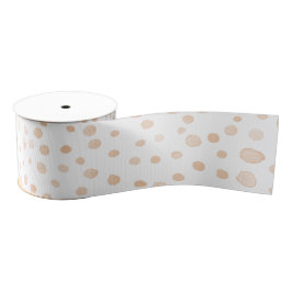 Melon Confetti Watercolor Dots Ribbon Ripsband