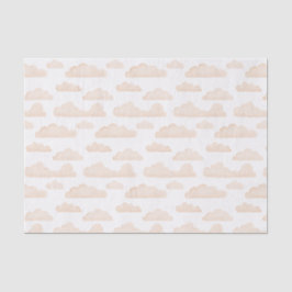 Melon Dreamtime Watercolor Clouds Tissue Seidenpapier