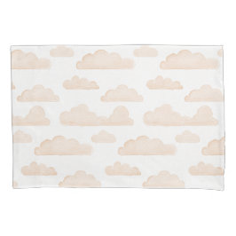 Melon Dreamtime Watercolor Wolken Pillowcase Kissenbezug