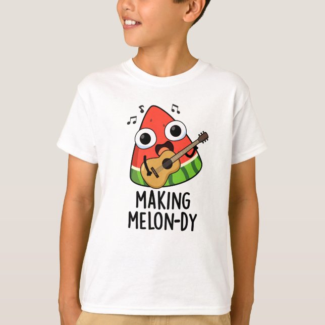 Melon-dy Funny Melon Pun T-Shirt (Vorderseite)