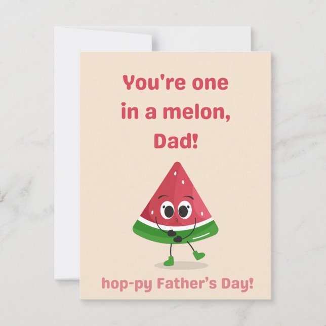 Melon Father's Day Edition RSVP Karte (Vorderseite)