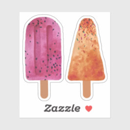 Melon Ice Pops kundenspezifisch geschnitten Vinyl  Aufkleber