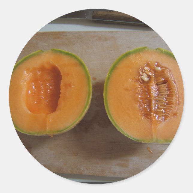 Melon in Scheiben ~ Aufkleber (Vorderseite)