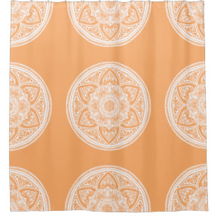 Melon Mandala Duschvorhang