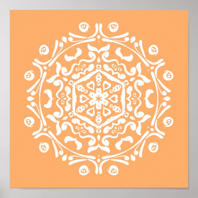 Melon Mandala Poster (Vorne)