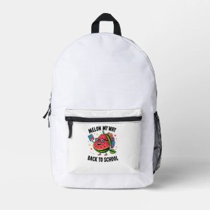 Melon my Way Back to School Watermelon Frucht Bedruckter Rucksack