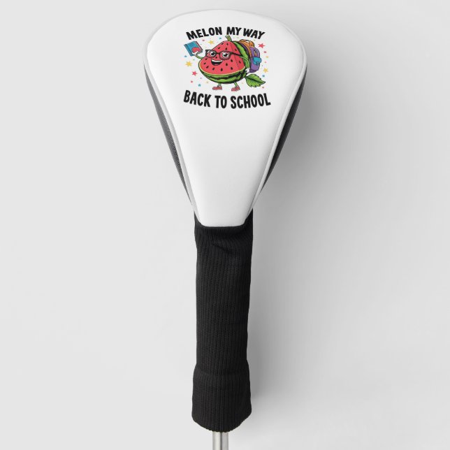 Melon my Way Back to School Watermelon Frucht Golf Headcover (Vorderseite)