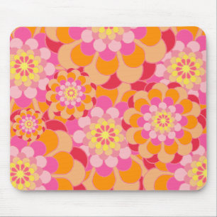Melon Shades Floral Background Mousepad