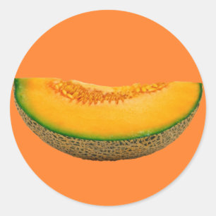 Melon Slice Runder Aufkleber