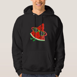 Melon Summer Fruit Sonnenbrille auf dem Wassermelo Hoodie