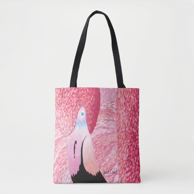 Melon the Flamingo Tote Bag (Vorderseite)